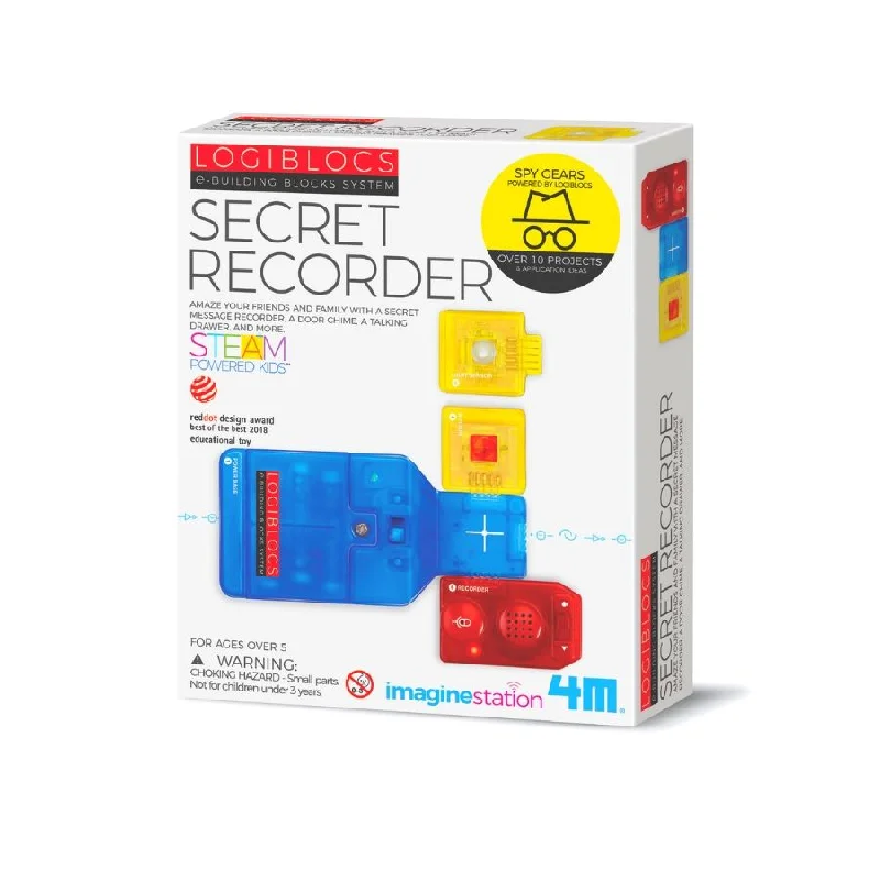 4M - Logiblocs E-Building Blocks System: Secret Recorder