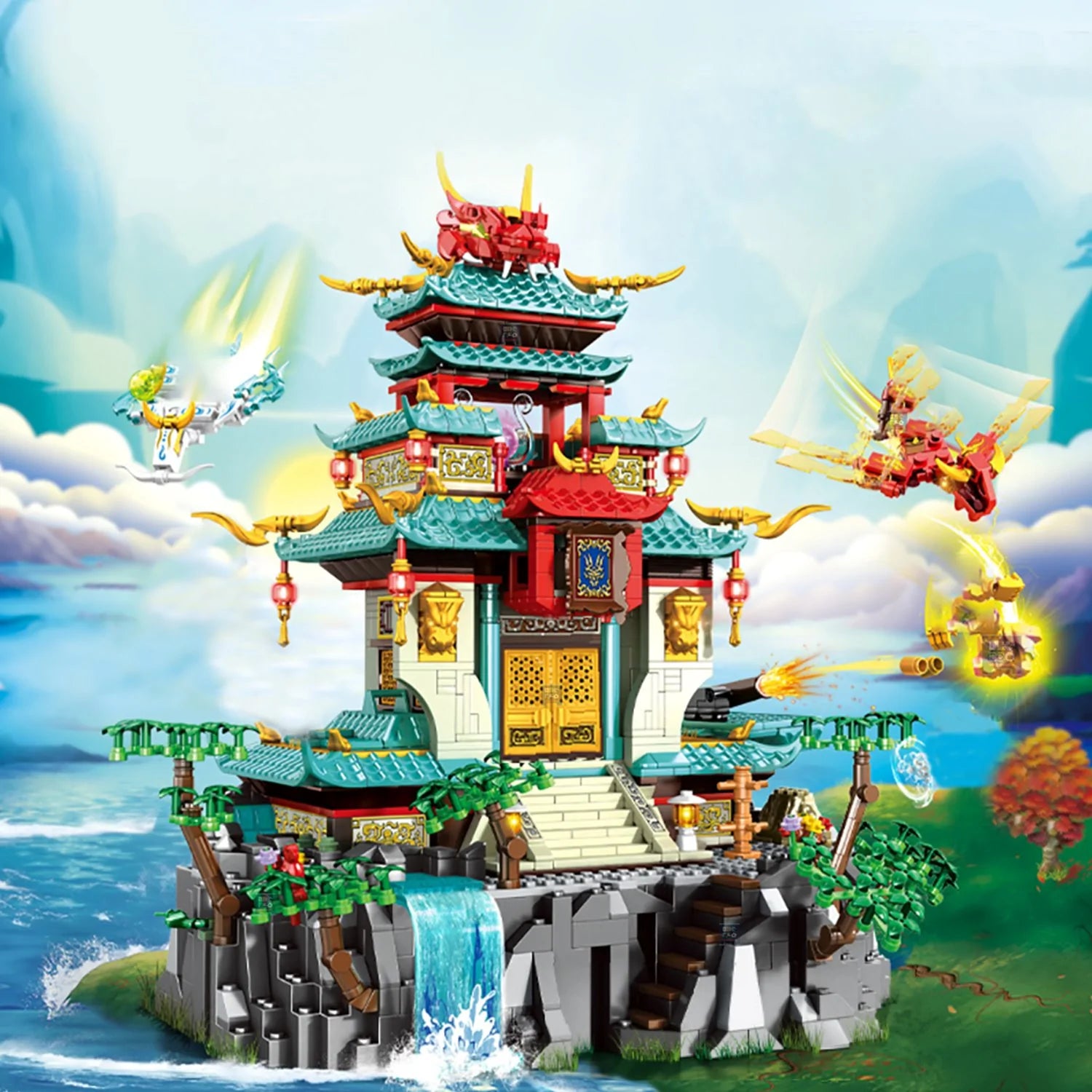 Build And Customize Your Own Dragon Palace With Our Building Set