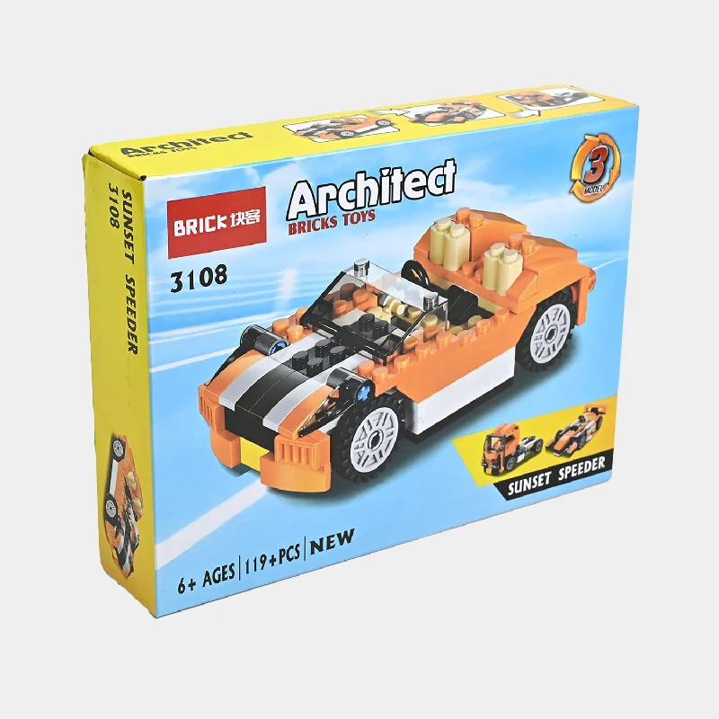 DIY Building Block Set Super Racer Toy