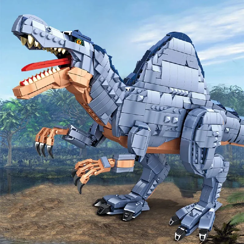 Magnificent Blue Spinosaurus Building Sets