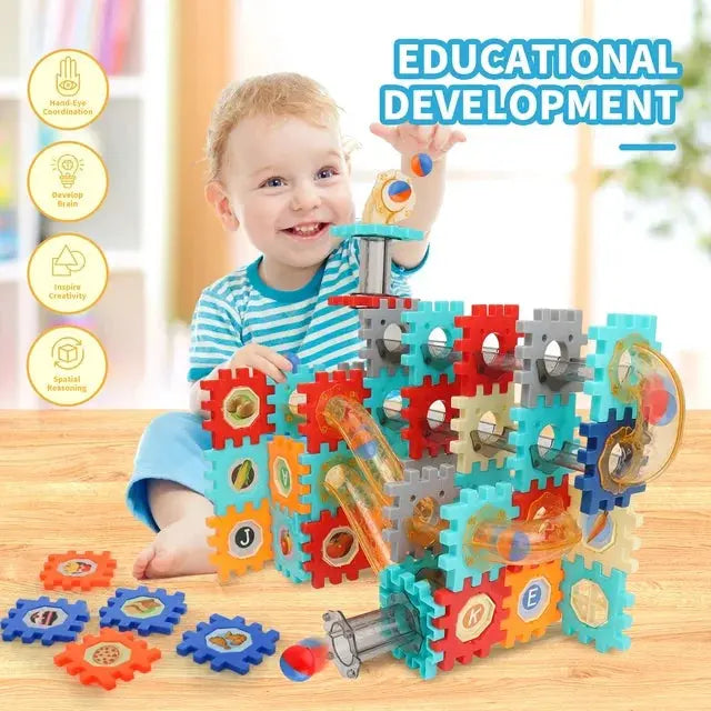 Pipeline Rolling Ball Building Blocks - 125 Pieces