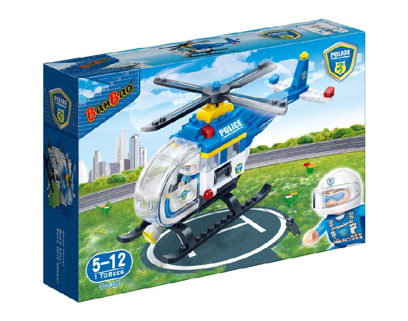 Police Helicopter Banbao blocks 7008