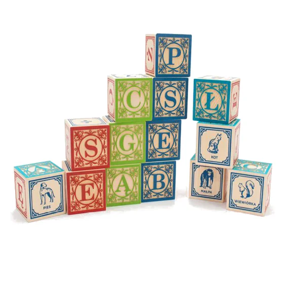 Uncle Goose Polish Alphabet Blocks