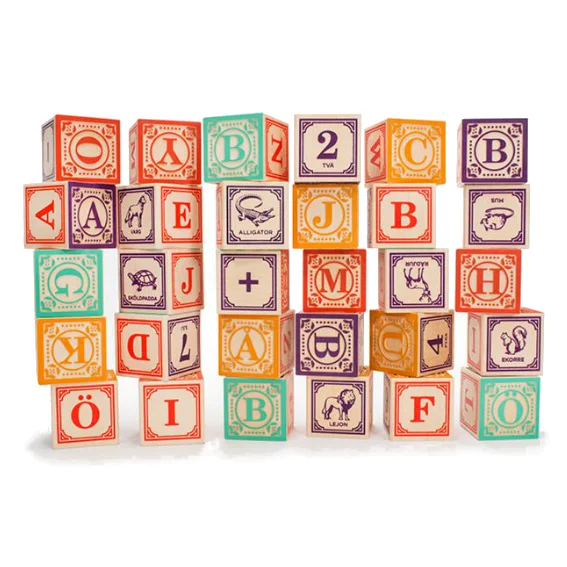 Uncle Goose Swedish Alphabet Blocks