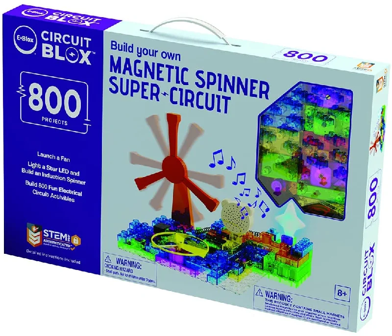 Circuit Blox Builder - 800 Projects Circuit Board Building Blocks Coding Kit