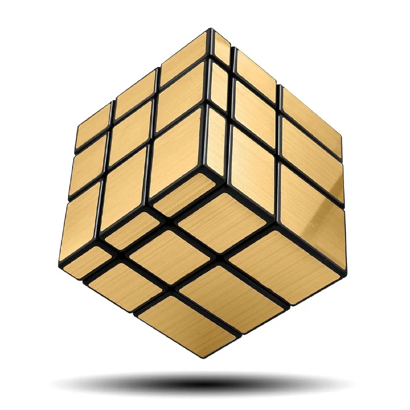 D-FantiX Shengshou Mirror Cube 3x3 Speed Cube Gold Mirror Blocks Cube 3x3x3