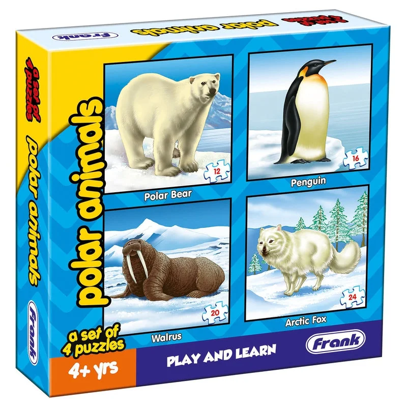 Polar Animals - A Set of 4 Puzzles - 12, 16, 20 & 24 Pieces