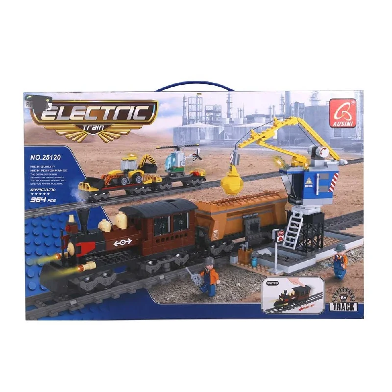 25120 AUSINI ELECTRIC TRAIN BLOCKS 964PC