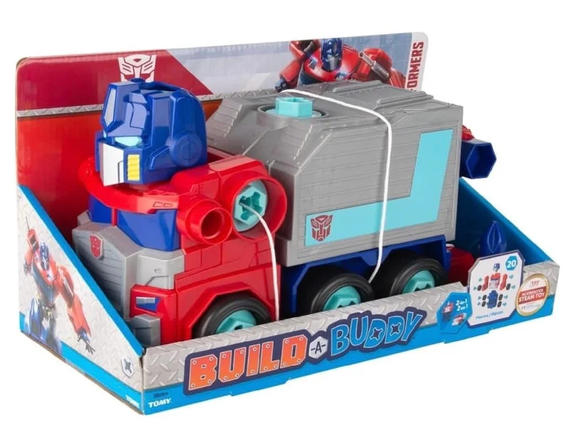 Build-A-Buddy 2-IN-1 Optimus Prime Building Toys