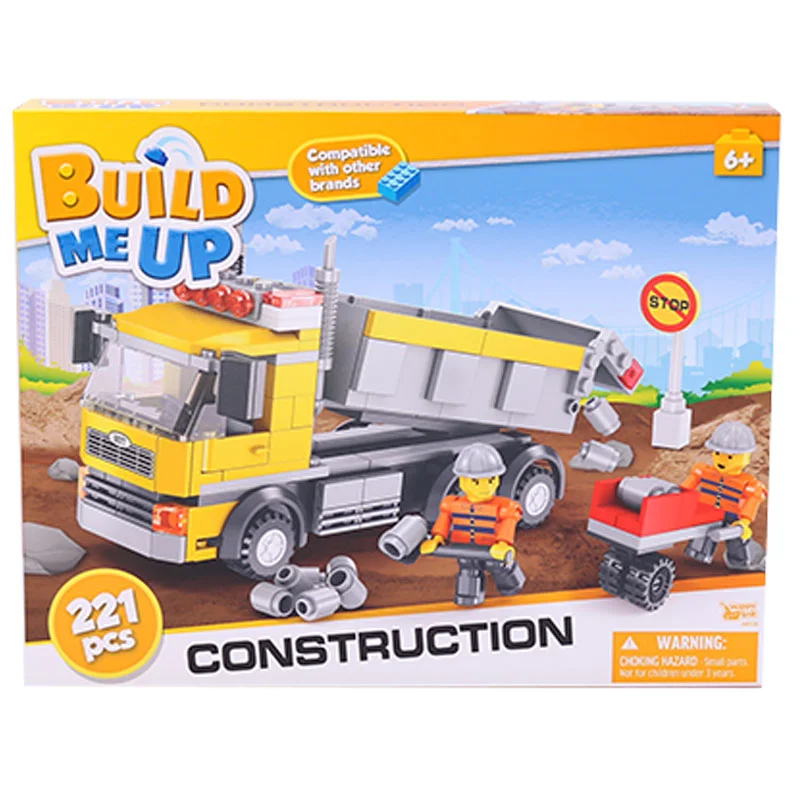 Build Me Up Blocks Construction Truck - 221 Pieces