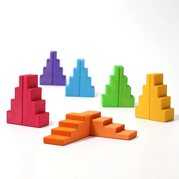 Grimms Stepped Roofs Rainbow blocks