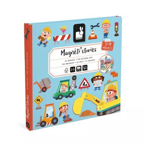 Janod: Magneti'Stories - The Building Site - Magnetic Toy