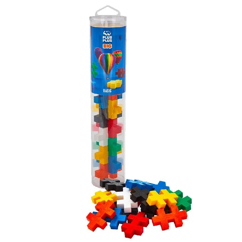 Plus Plus Big Creative Building Blocks - 15 Piece Tube