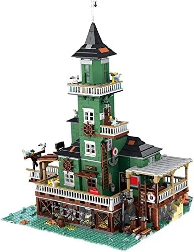 Fisherman Harbortown Series Modular Buildings Lighthouse Construction Suite Building Blocks Toy Bricks Set | General Jim's Toys