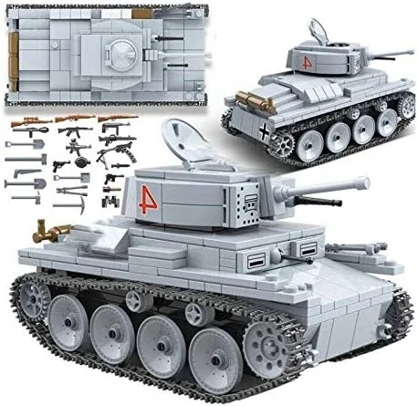 WW2 Tank German LT-38 Light Tank Building Blocks Set