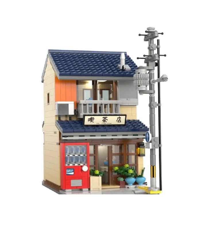 Japanese Tea Shop 2 Floor City Modular Building Blocks Set