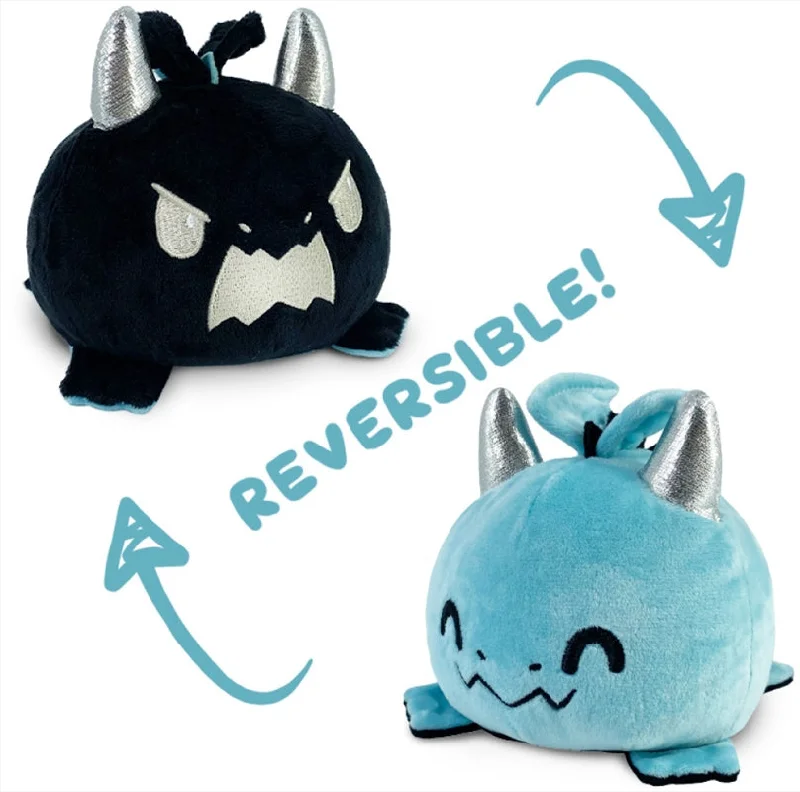 Reversible Plushie - Dragon Blue/Black