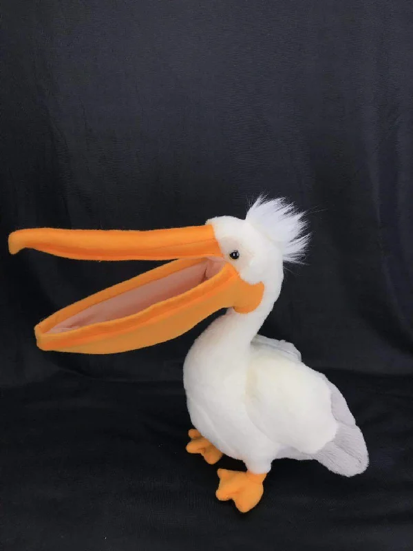 Simulation Long-Beaked Personality Bird Plush Doll Dipping Fish Pelican Plush Toy