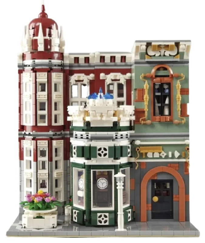 Vintage Antique Shop Street View Creator Modular City Building Blocks Set  | General Jim's Toys