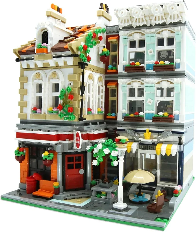 Victorian Vintage Post Office Street View Creator Modular City Building Blocks Set | General Jim's Toys