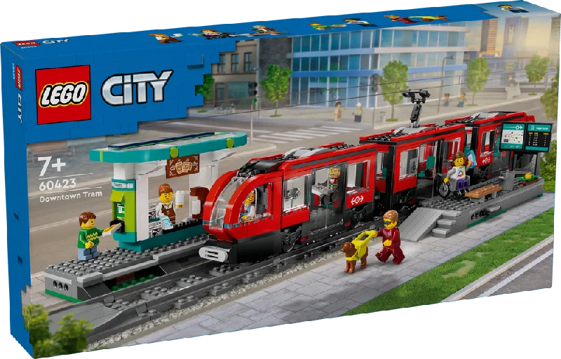 LEGO City Downtown Streetcar and Station 60423