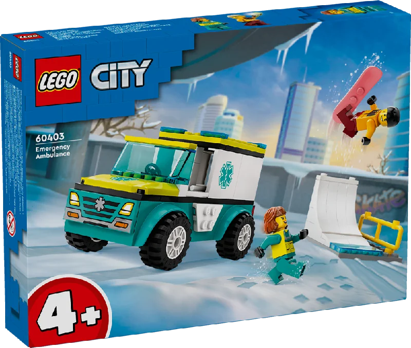 LEGO CITY Emergency Ambulance and Snowboarder 60403