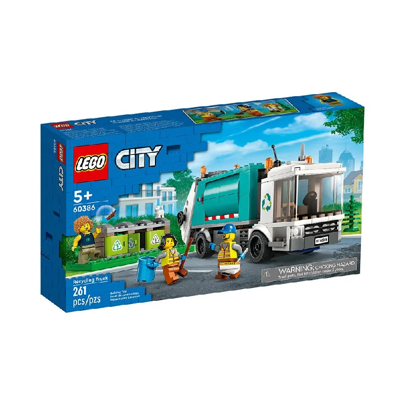 LEGO City Recycling Truck 60386 Building Toy Set (261 Pieces)