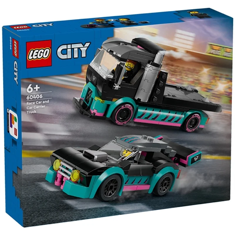 LEGO City Race Car and Car Carrier Truck