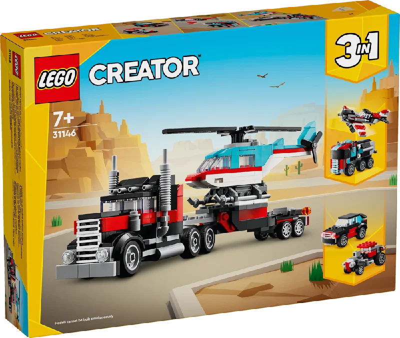 LEGO Creator Flatbed Truck with Helicopter 31146