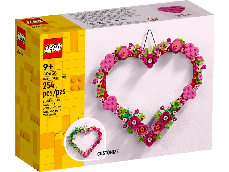 LEGO Heart Ornament