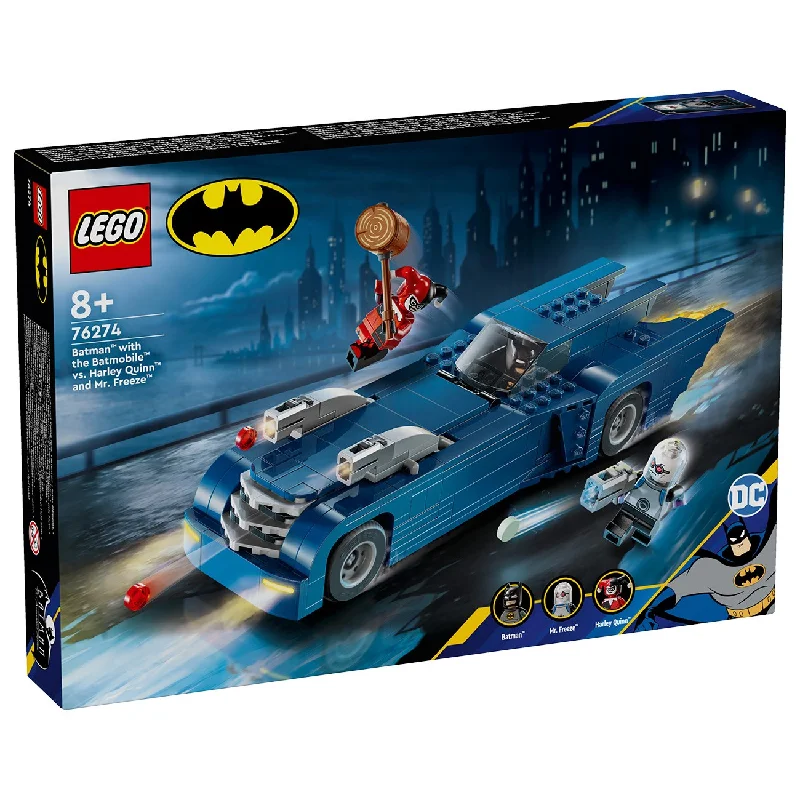 LEGO® Marvel Batman™ And Batmobile™ mod Harley Quinn™ And Mr. Freeze™