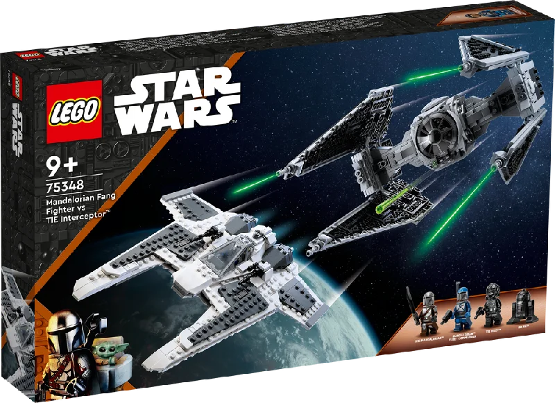 LEGO Star Wars Mandalorian Fang Fighter vs. TIE Interceptor 75348