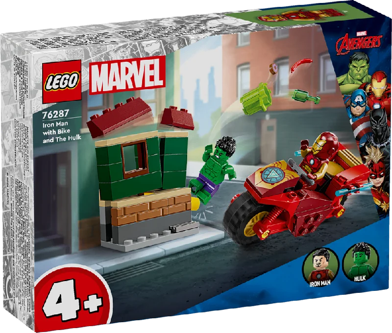 LEGO Super Heroes Marvel Iron Man with Bike and The Hulk 76287