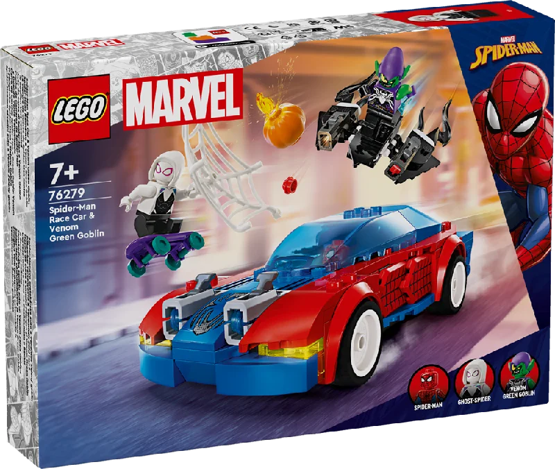 LEGO Super Heroes Marvel Spider-Man Race Car & Venom Green Goblin 76279