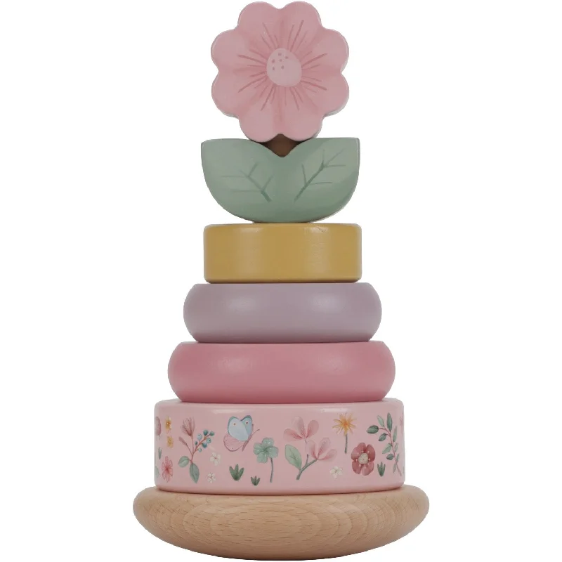 Little Dutch Fairy Garden Pink Rocking Ring Stacker