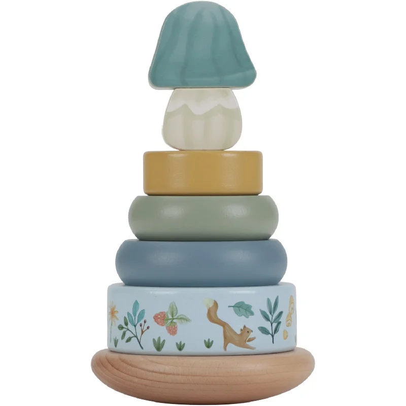 Little Dutch Forest Friends Blue Rocking Ring Stacker