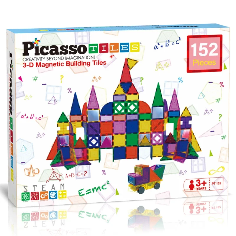 Picasso Tiles Picasso Tiles 152pc Magnetic Tiles set